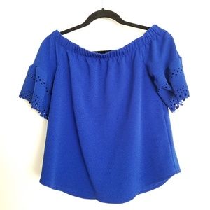 Off The Shoulder Cut Out Blouse